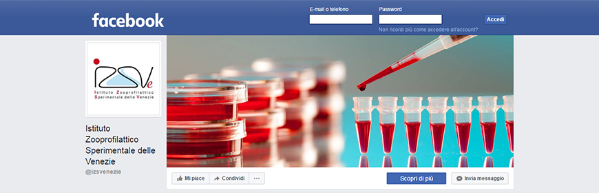 È attiva la Pagina Facebook ufficiale dell'Istituto Zooprofilattico Sperimentale delle Venezie