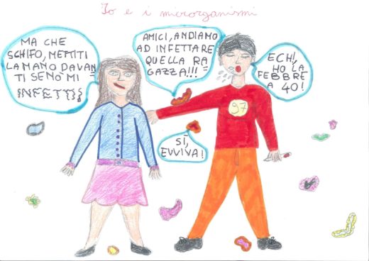 Disegno bambini batteri alimenti 4