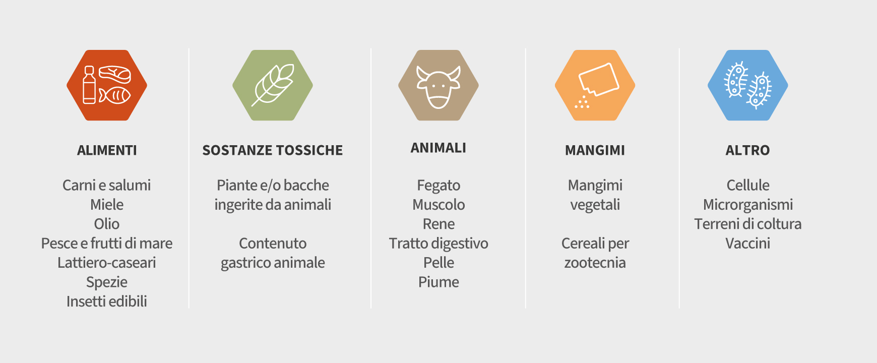 Laboratorio di chimica sperimentale | Campioni